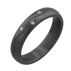 Tantalový prsten s diamanty Brodie