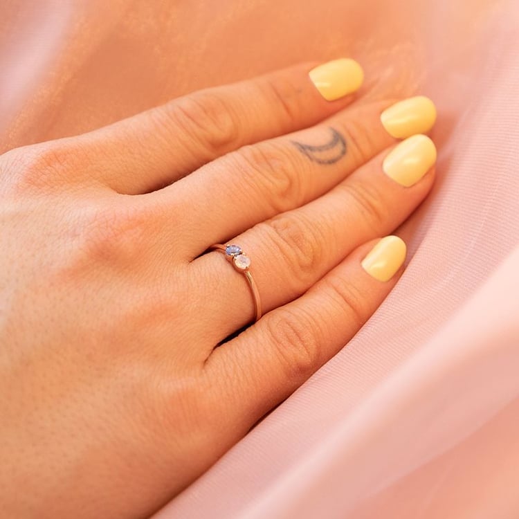 Duo prsten s drahokamy dle vašeho výběru Cope 99931