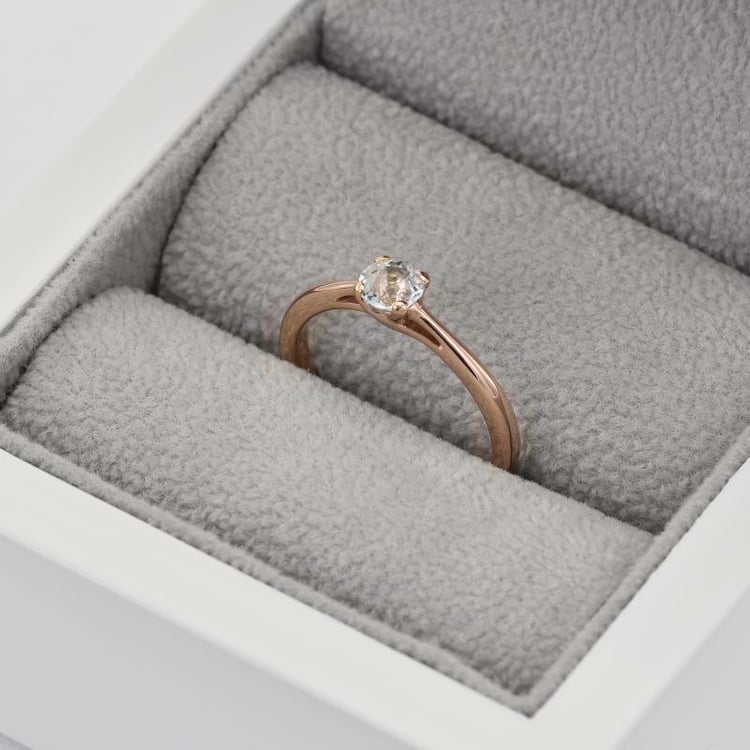 Prsten s akvamarínem 36447