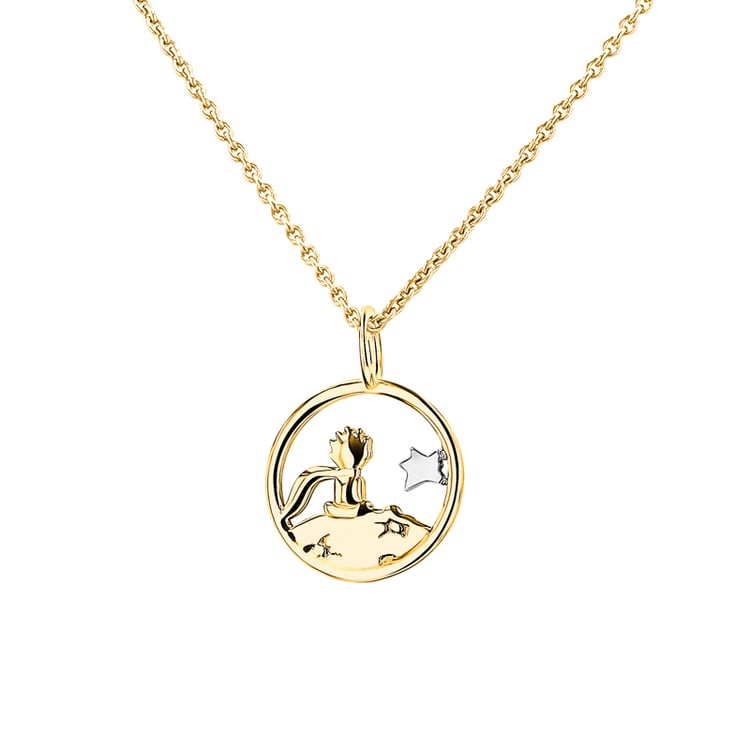 Stříbrný vykrojený přívěsek s postavičkou Malý princ 140669