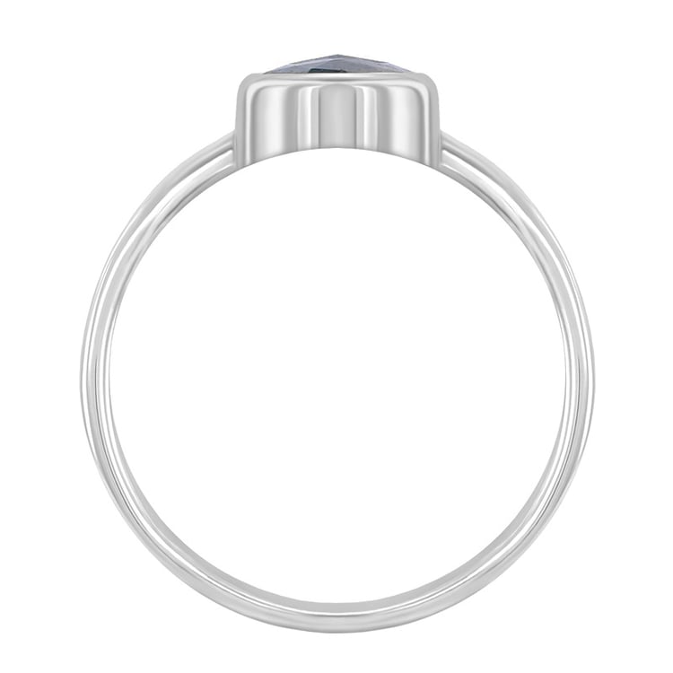 Zlatý prsten se salt and pepper diamantem 74488