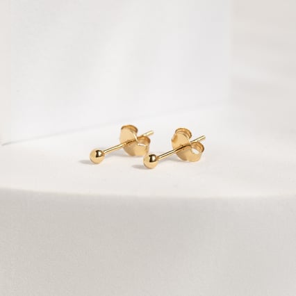 Mini kuličkové náušnice ze stříbra Sphere