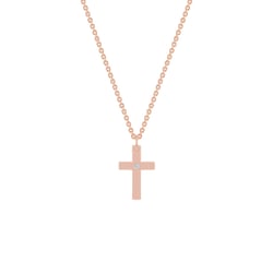 Zlatý křížek pro děti s diamantem Elame