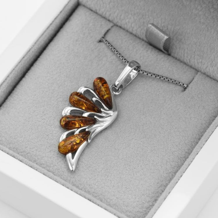 Jantarové andělské křídlo 52061