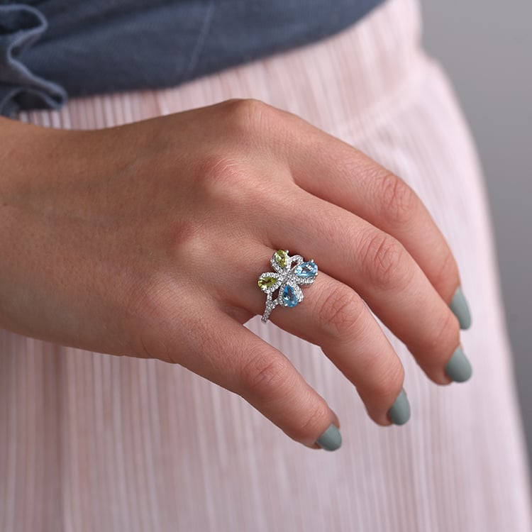 Prstýnek s motýlem 65389