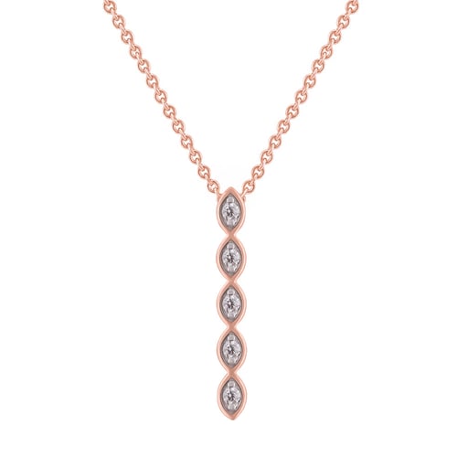 Zlatý přívěsek s lab-grown diamanty Alice