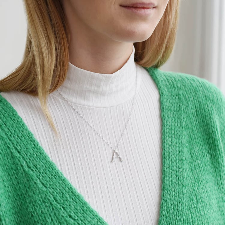 Diamantový personalizovaný náhrdelník 90492