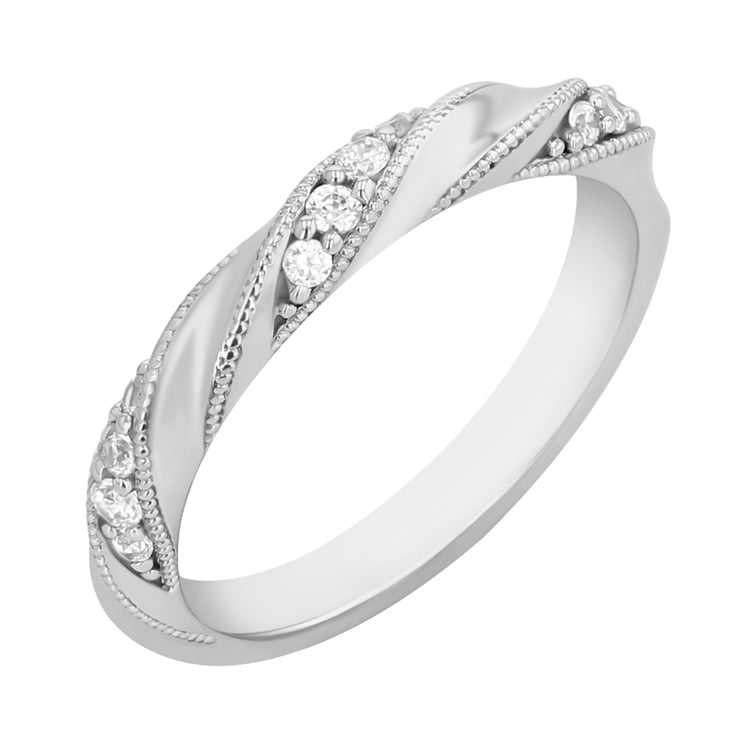 Eternity proplétaný prsten s diamanty Blake