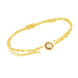 Šňůrkový jóga náramek se symbolem Enso