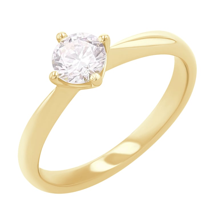 Stříbrný zásnubní prsten s moissanitem Mahiya 166060