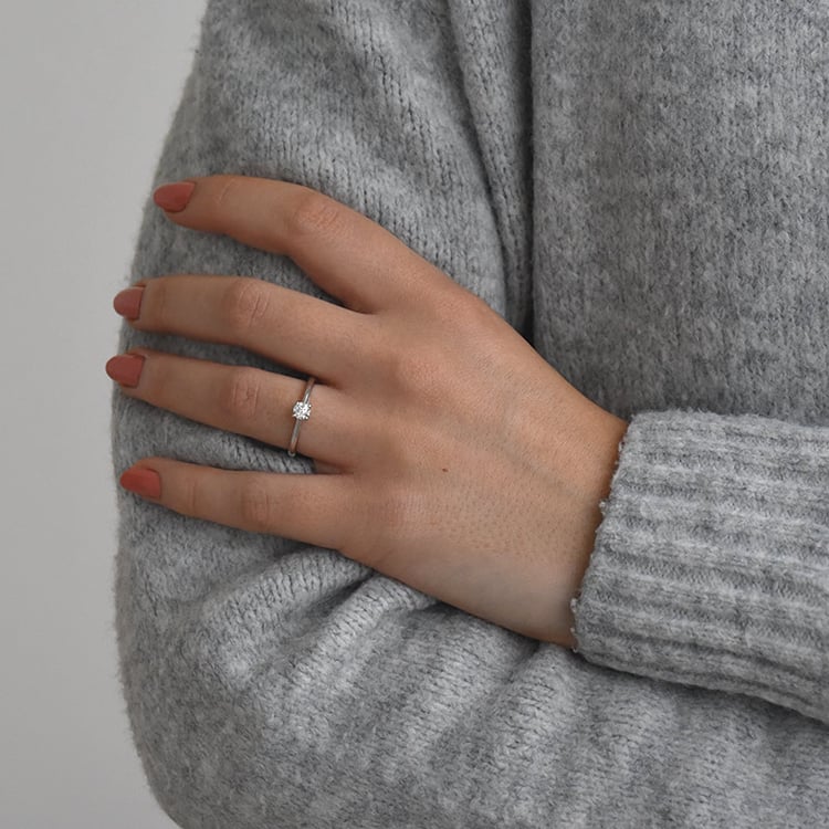 Zásnubní prsten s diamantem Dawi 73295