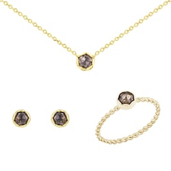 Vintage kolekce šperků se salt and pepper diamanty Kieren