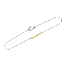 Zlatý náramek se žlutými nebroušenými diamanty Wiul