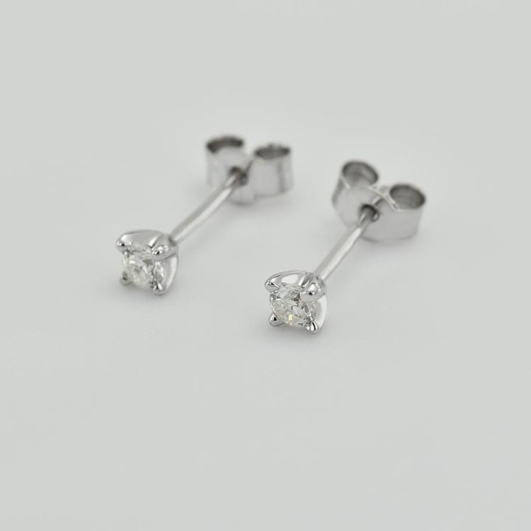 Zlaté diamantové náušnice 10519