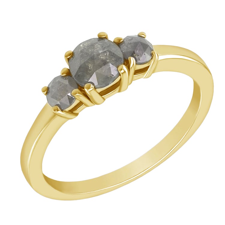 Zásnubní prsten s třemi diamanty