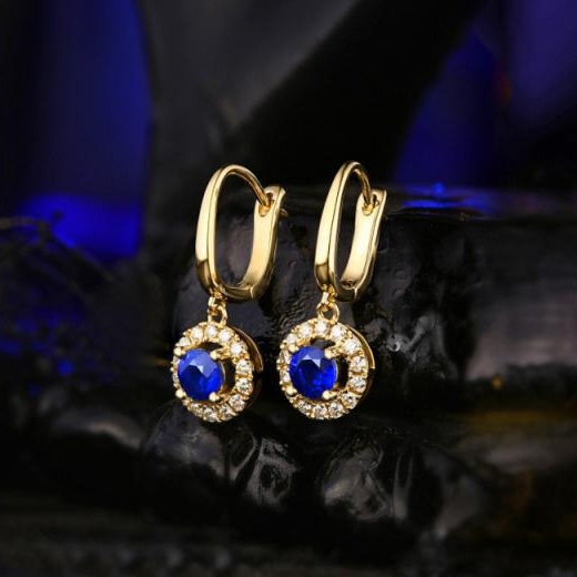 Náušnice se safíry Kany 9987