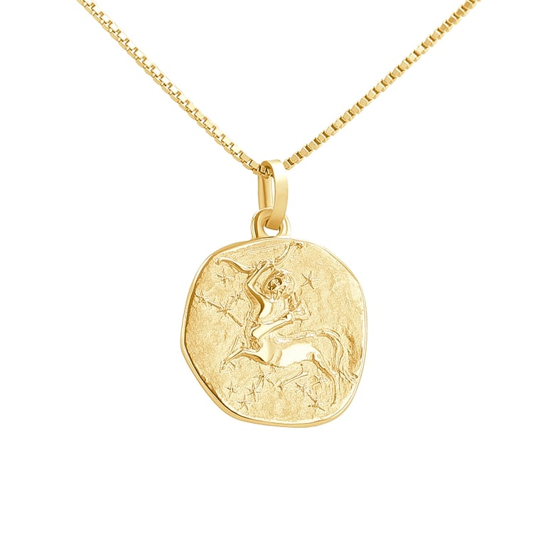 Zlatý přívěsek se symboly znamení zvěrokruhu 143667