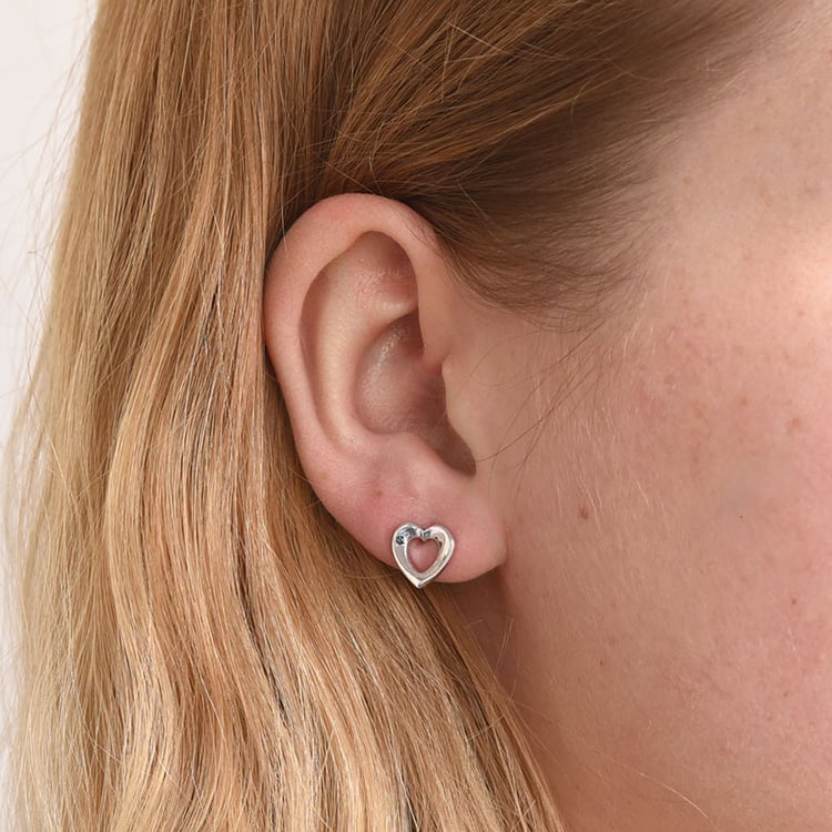 Náušnice ve tvaru srdce 73306