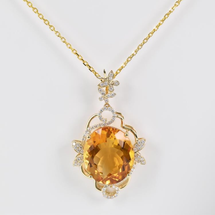 Citrínový náhrdelník 14986
