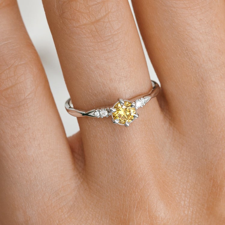 Zásnubní prsten ze zlata s 0.36ct IGI certifikovaným lab-grown diamantem Mileva 158298