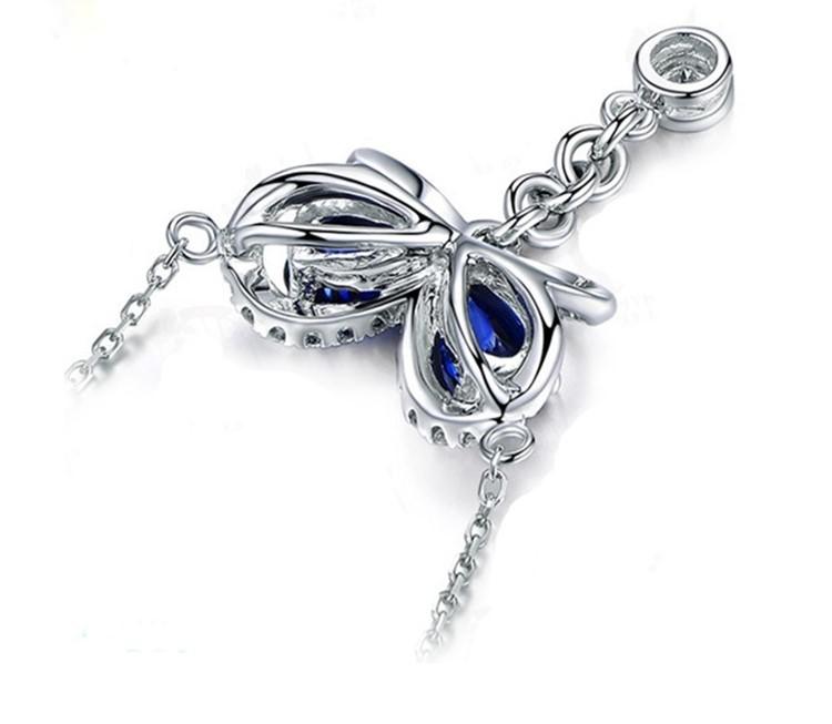 Náhrdelník se safíry a diamanty 6483