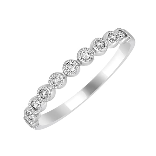 Zlatý eternity prsten vykládaný diamanty Danel