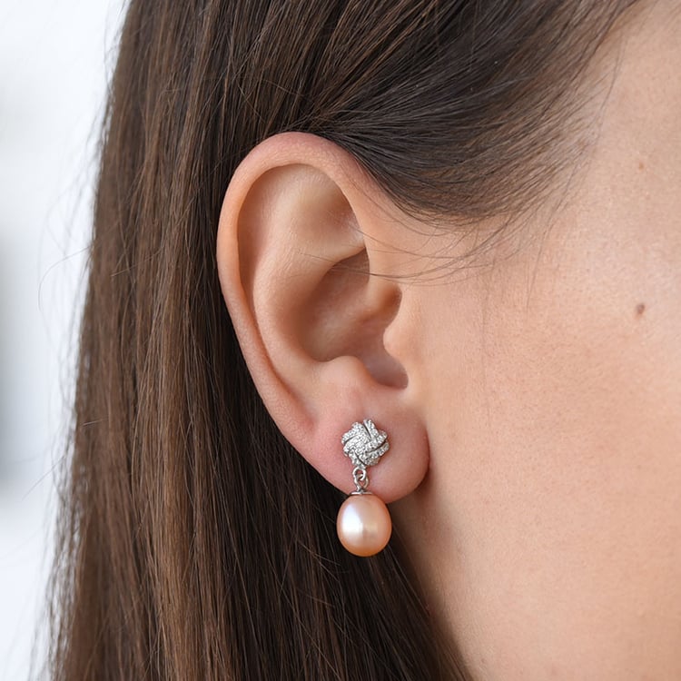 Stříbrné náušnice 78048