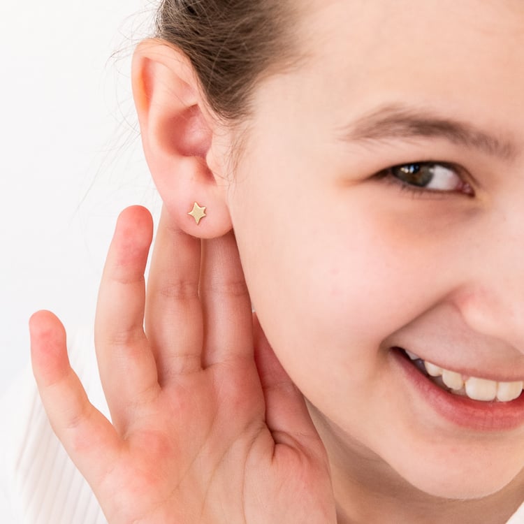 Šroubovací náušnice ve tvaru hvězdiček Malý princ 122242