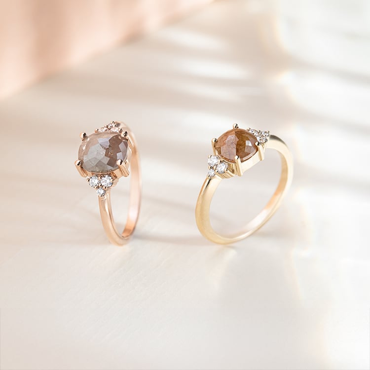 Prsten se salt and pepper diamantem Agathe 151972