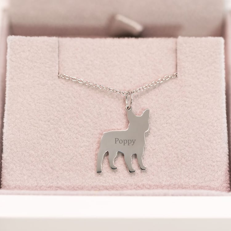 Přívěsek ve tvaru psa s gravírem French Bulldog 98947