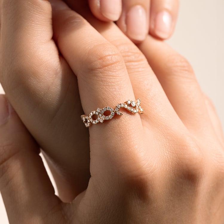 Vintage prsten s lab-grown diamanty a pánský plochý prsten Chaya 142889