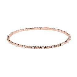 Zlatý flexi náramek s lab-grown diamanty Curtis