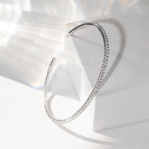 Zlatý flexi náramek s diamanty Monroe