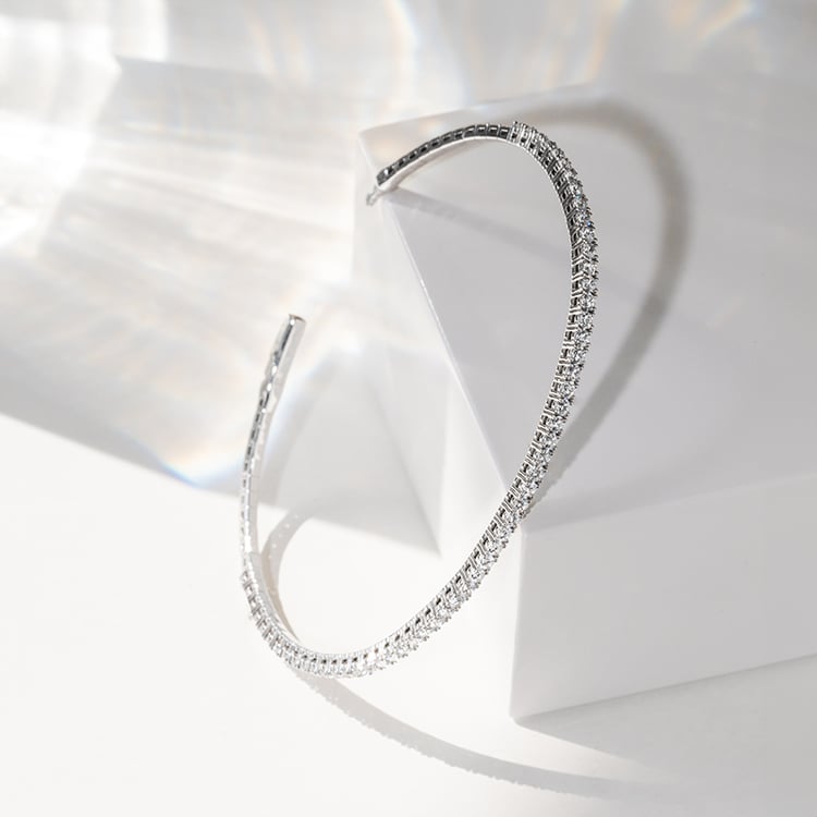 Zlatý flexi náramek s diamanty Monroe 142105