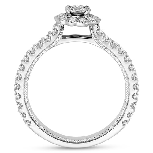 Halo zásnubní prsten s lab-grown diamanty Alaina