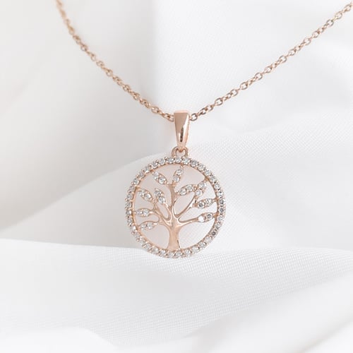Stříbrný strom života s lab-grown diamanty Elmer