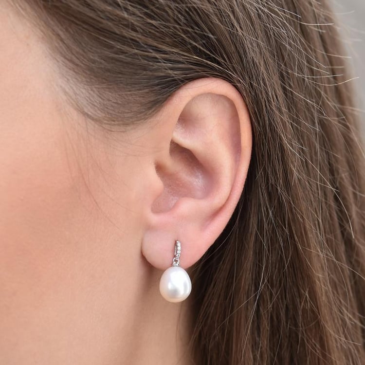 Perlové náušnice s diamanty Dudey 7846