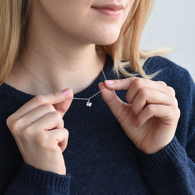 Cluster náhrdelník ze zlata 74737