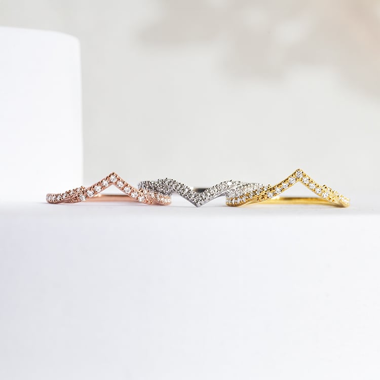 Vykrojený eternity prsten s lab-grown diamanty Zach 142657