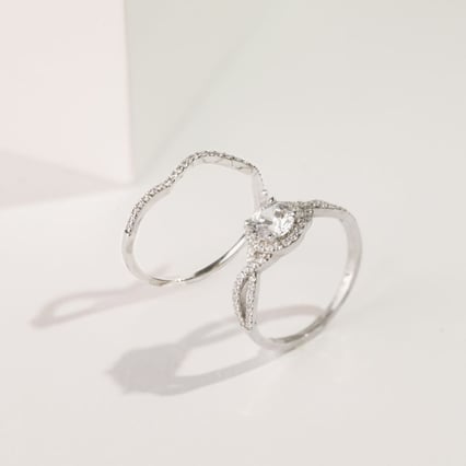 Diamantový zásnubní set s infinity motivem Dayla