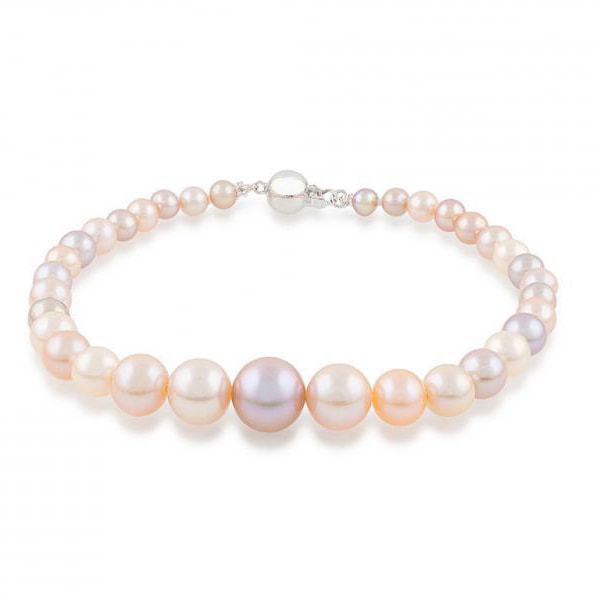 Zlatý náramek z vícebarevných perel Monnia