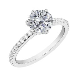 Zásnubní prsten s moissanity Fabio