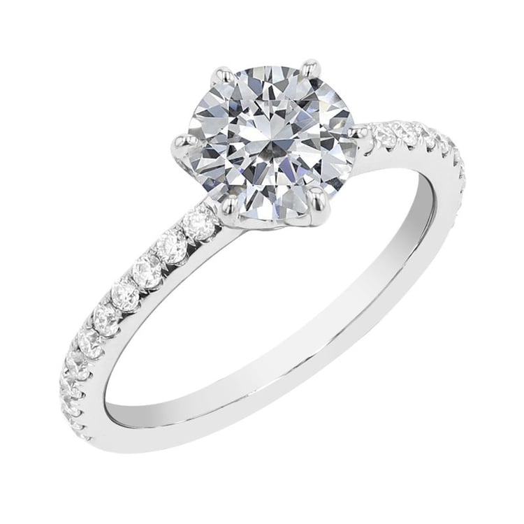 Zásnubní prsten s moissanity Fabio