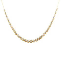 Luxusní zlatý náhrdelník s lab-grown diamanty Sofi